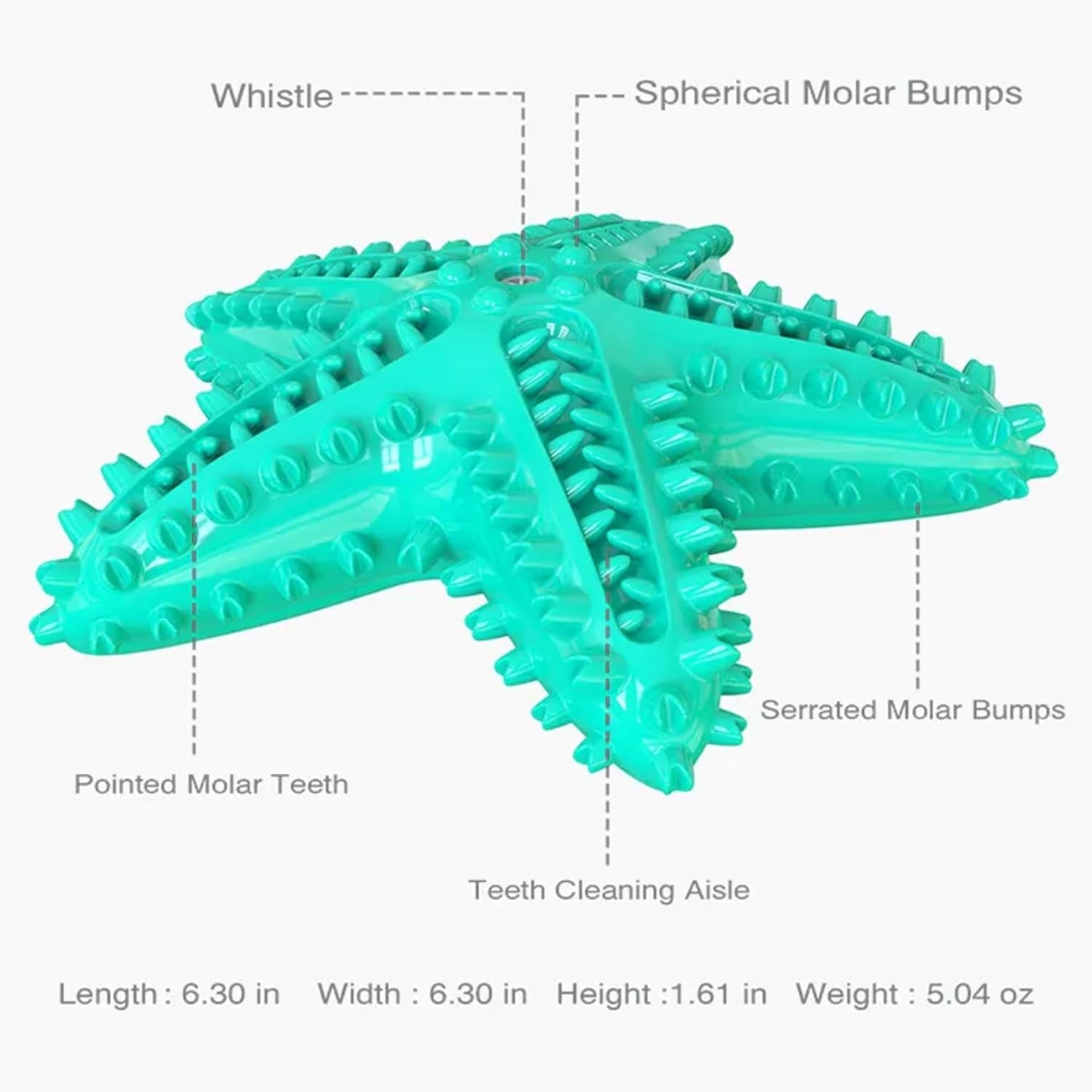 Petxos Chew Toy Starfish Shape