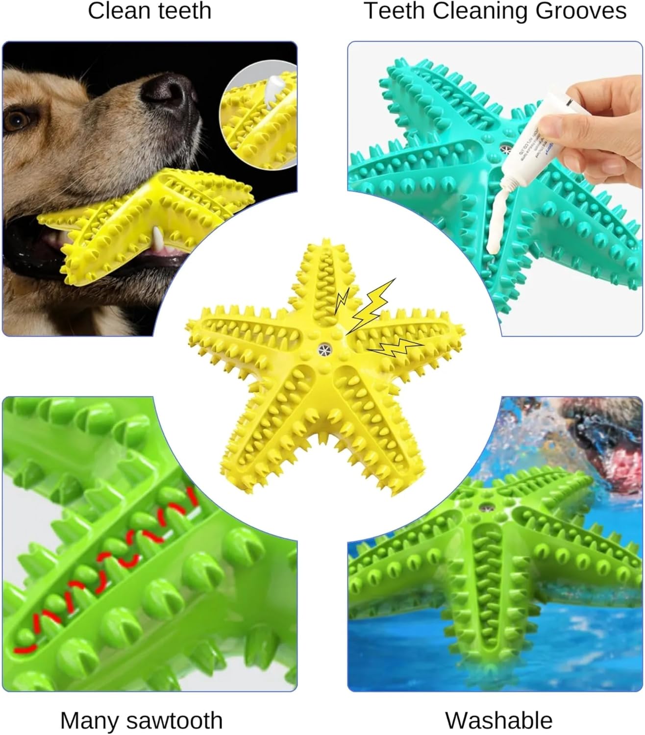 Petxos Chew Toy Starfish Shape